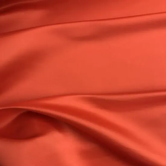 1 Yard Orange Dull Satin Fabric 58/59 Inches Wide Medium Weight Polyester {5}
