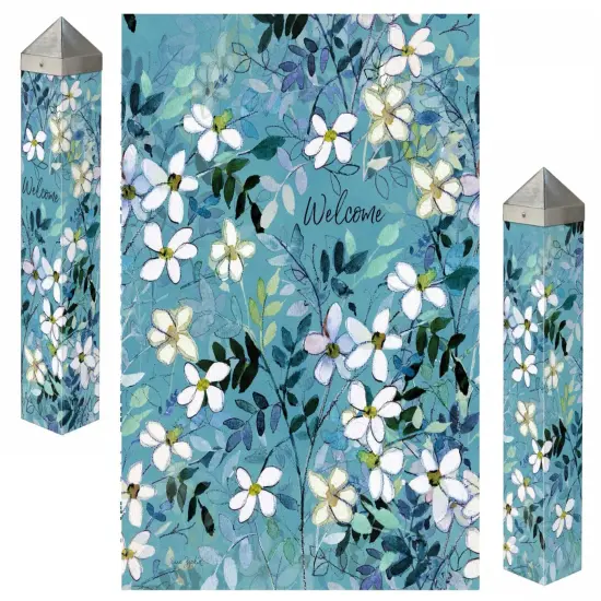 Jasmine Art Pole 20 Inches Tall Welcome {1}
