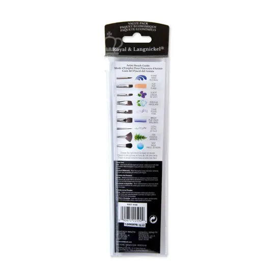 RSET-9166 | 4pc White Taklon Fan Brush Set {6}