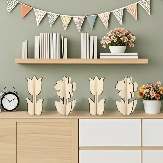 Flower Spring Wood Crafts to Paint for Adults {4}