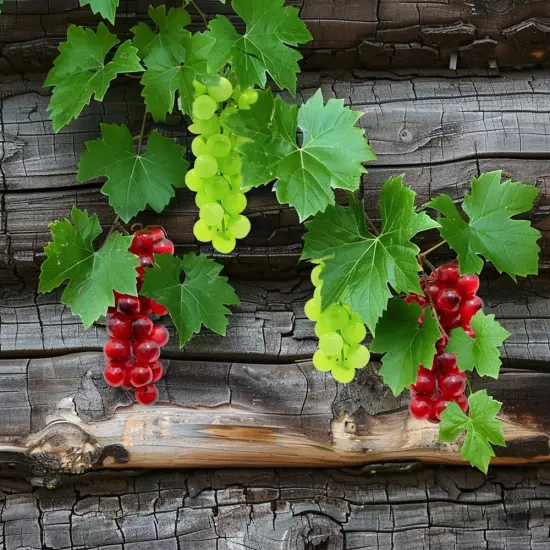 4 Bunches Fake Grapes {5}