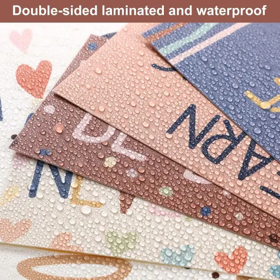 22 Pieces Bulletin Board Cards with Glue Point Dots - Sweet Style {3}