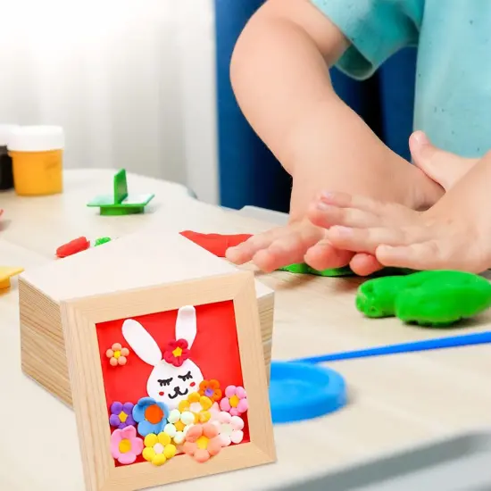 6-Pack of 6 x 6" (15cm x 15cm) Unfinished Square Wooden Painting Panels {4}