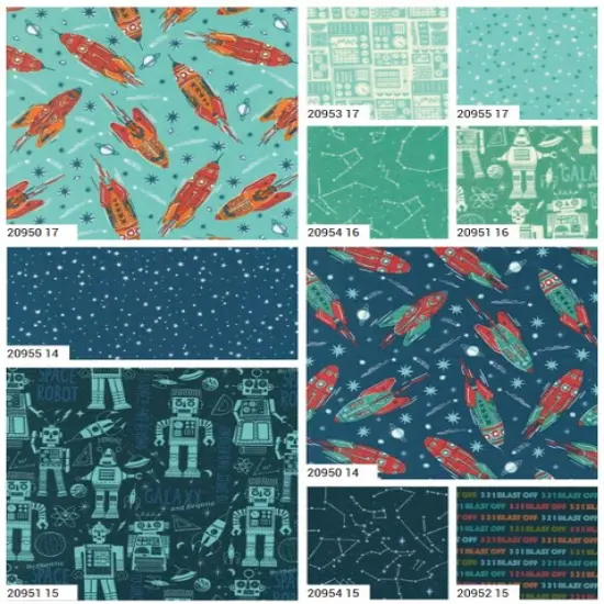 3 2 1 Blast Off Fat Quarter Bundle by Stacy Iest Hsu for Moda (20950AB) {5}