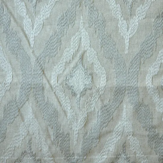 Embroidery Decorative Upholstery & Drapery Fabric 100% Polyester Grey/Natural White {4}