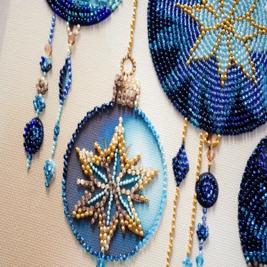 Bead Embroidery Kit - Crystal patterns {6}
