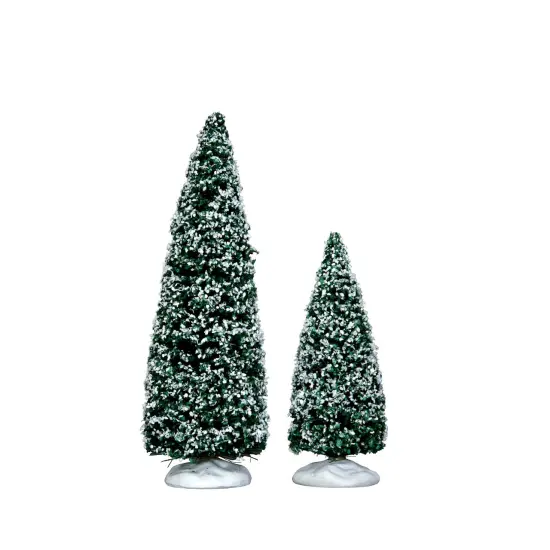Lemax Snowy Juniper Tree - Set Of 2 {1}