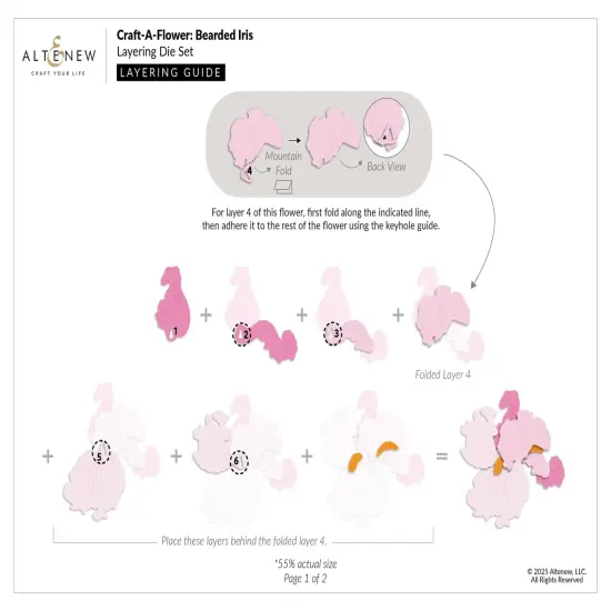 Craft-A-Flower: Bearded Iris Layering Die Set {3}