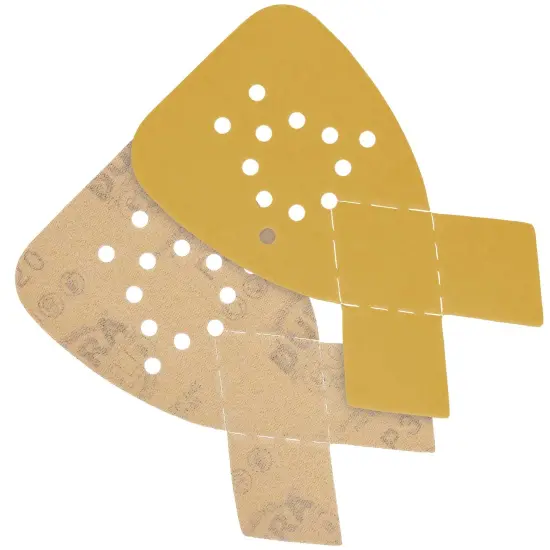 320 Grit - 12-Hole Pattern Hook & Loop Sanding Sheets for Mouse Sanders - Box of 24 {3}