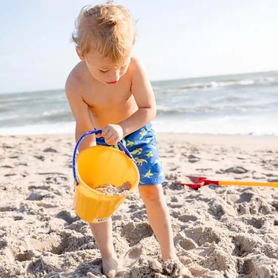 Spielstabil Large Sand Pail Beach Toy - 2.5L German-Made Sand Bucket - Kids Beach Essentials, Toddler Outdoor Toys, & Sandbox Toys - Colors Vary Multicolor {4}
