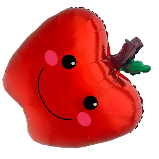 LA Balloons&reg; 19 Inch Smiling Apple Foil Mylar Balloon {5}
