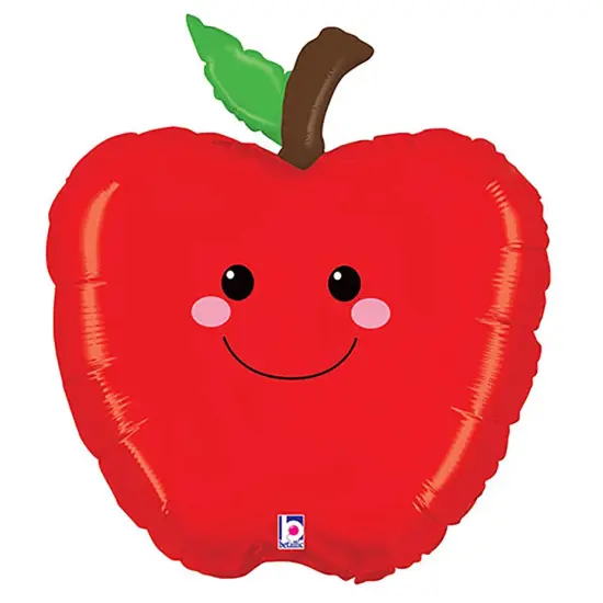 Betallic&reg; 26 Inch Produce Pals Apple Balloon {3}