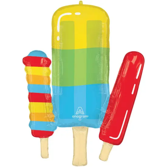 Anagram&reg; 34 Inch Pool Party Popsicle Foil Mylar Balloon {1}