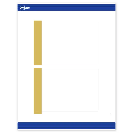 Avery Printable Rectangle Postcards, Gold-Dipped Edge, 4" x 6", Matte White Rectangle Postcards, Laser/Inkjet, 20ct, Great for Postcards {1}