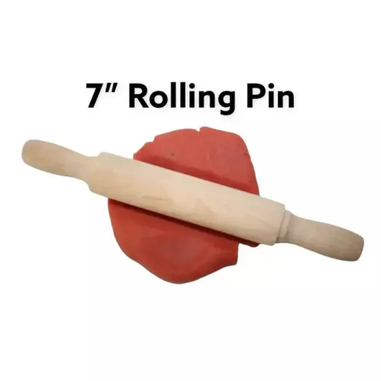 Kitcheniva 7" Miniature Wood Rolling Pin Kids Toys Play Dough Rolling Pin Crafts 25 Pcs {2}
