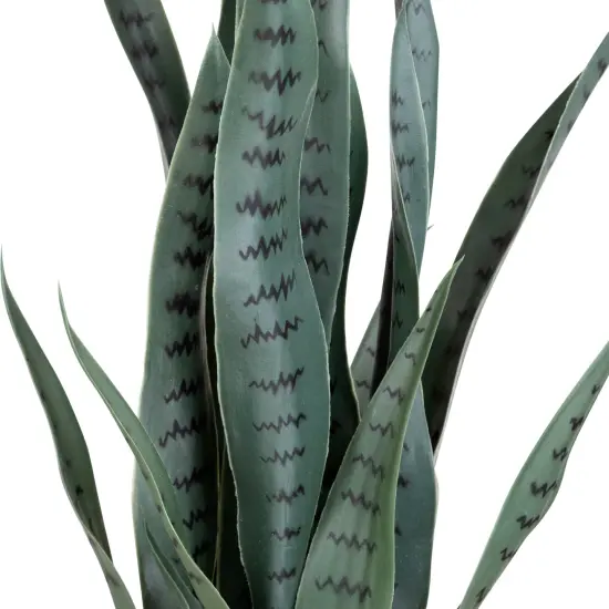 Northlight Real Touch™️ Artificial Two Tone Potted Snake Plant - 29" Green {5}