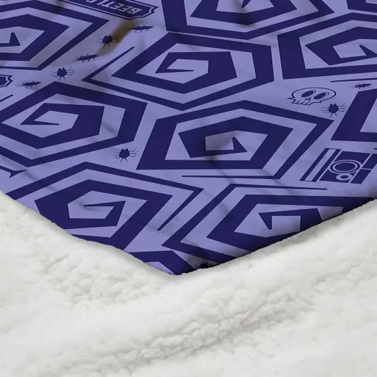 Warner Brothers Beetlejuice Silk Touch Sherpa Throw Blanket Creepy Crawlies {5}