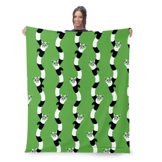 Warner Brothers Beetlejuice Silk Touch Throw Blanket No Rules {2}