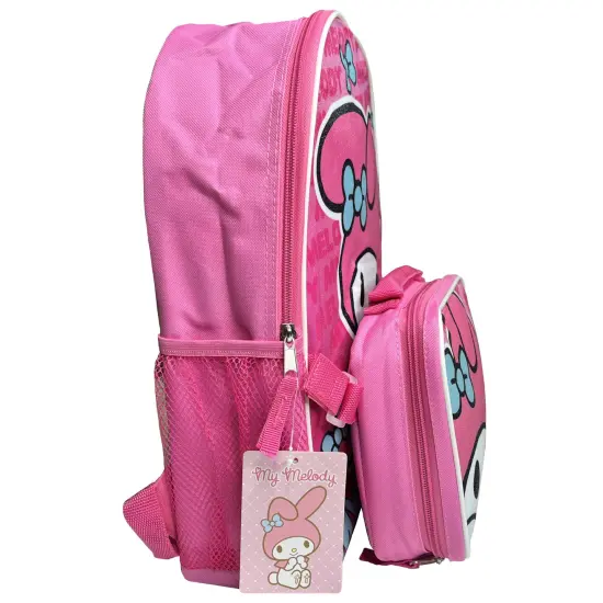 My Melody 16" Pink School Backpack with Lunch Bag {3}