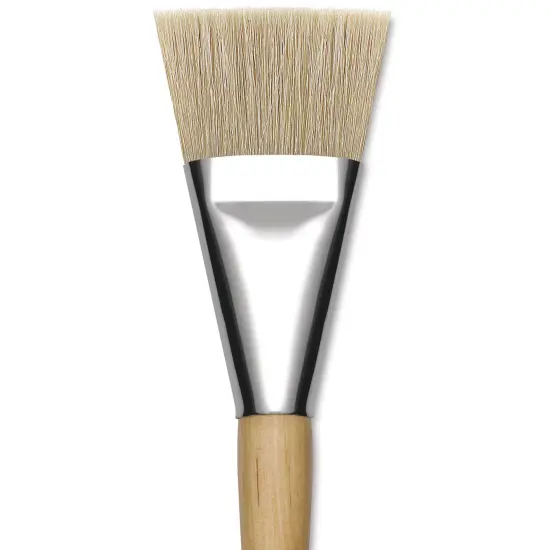 Blick Mega Natural Bristle Brush - Mega Flat, Short Handle, Size 50 {1}