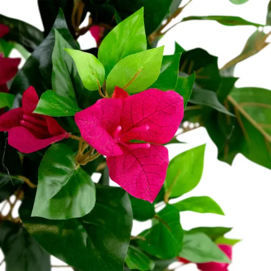Northlight Potted Artificial Bougainvillea Tree - 74.5" - Pink Green {6}