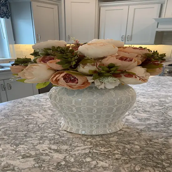 Silk Peony Bouquet &ndash; Vintage Artificial Peonies for Wedding, Home, and Office Decor {3}