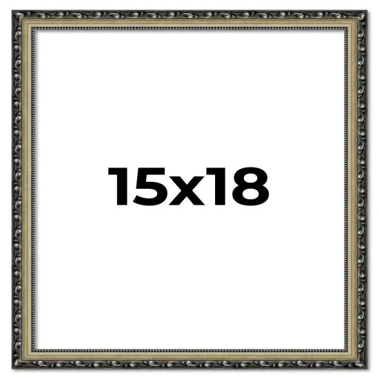 15x18 Museum-Quality Picture Frame with UV-Resistant Acrylic & Acid-Free Backing, Available in 4 Finishes - Gold, Silver, Bronze, and Black {1}