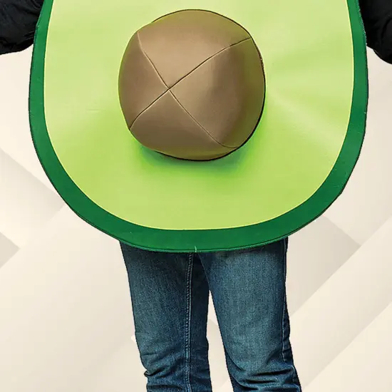 Avocado Adult Costume Funny Green Fruit Tunic with Seed Halloween Party Outfit {5}