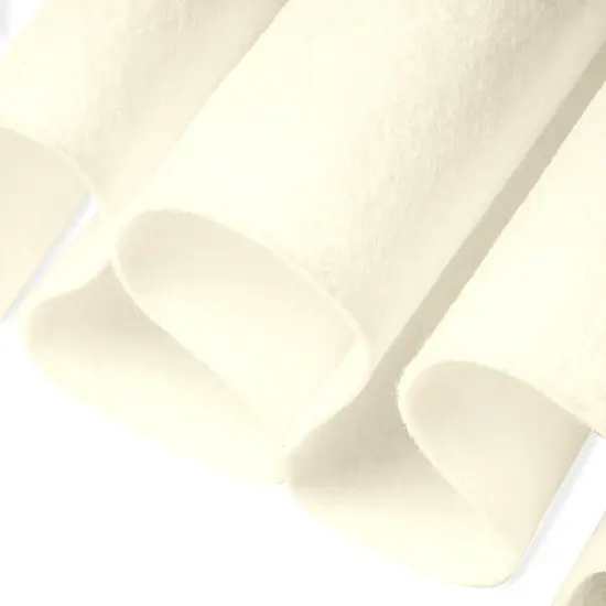 FabricLA Craft Felt Fabric - 18" X 18" Inch Wide & 1.6mm Thick Felt Fabric - Ivory - Use This Soft Felt for Crafts - Felt Material Pack {1}