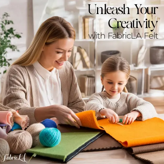 FabricLA Craft Felt Fabric - 36" X 36" Inch Wide & 1.6mm Thick 1 Square Yard Felt Fabric - Platinum Grey {3}