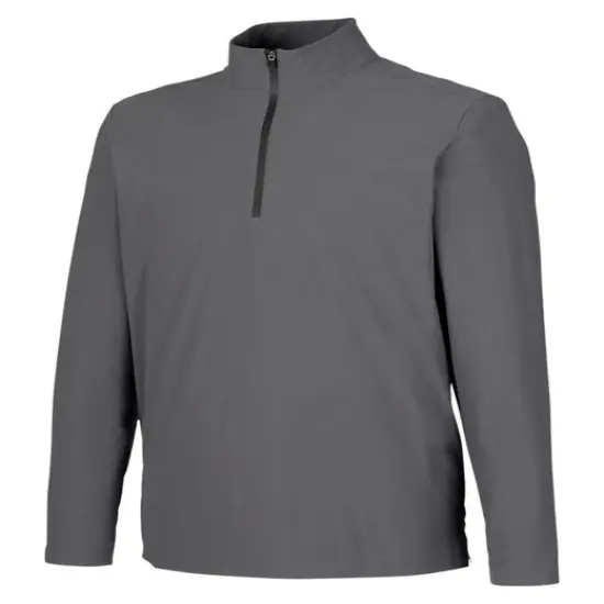 Devon & Jones® Crown Lux Performance Men's Windsor Welded Quarter-Zip GRAPHITE {1}