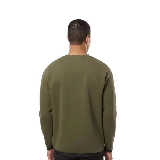 LAT&reg; Adult Statement Fleece Crew Sweatshirt BLACK/ TITANIUM {7}