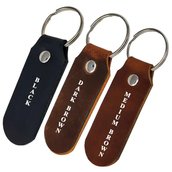 2 Sided Leather Key Chains 10 Pack-Customize it for Promotional Gifts, Fundraising, Events, Wedding - Engrave on Both Sides Tan {6}