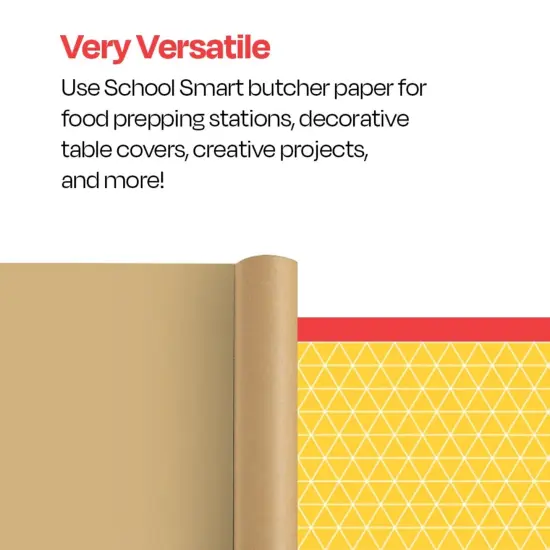 School Smart Butcher Kraft Paper Roll, 50 lbs, 18 Inches x 1000 Feet, Brown {7}