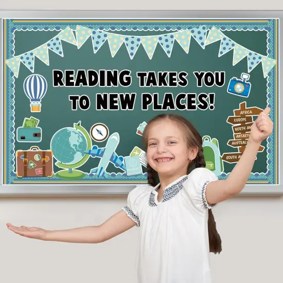 Reading Travel Bulletin Board Decorations Set {5}