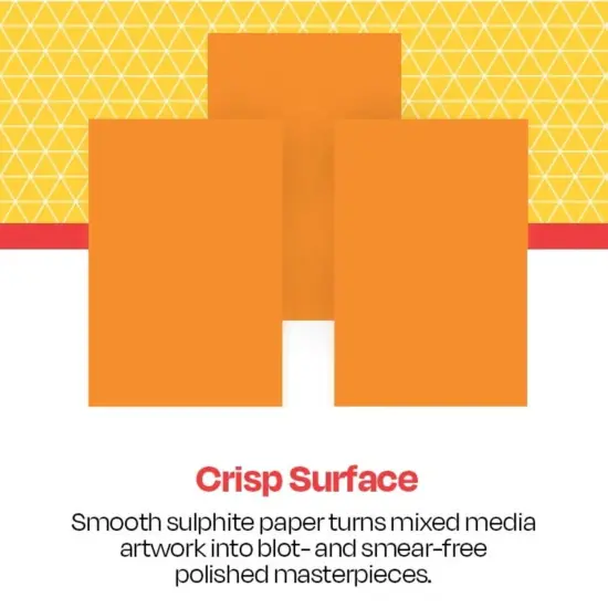 School Smart Folding Bristol Board, 9 x 12 Inches, Orange, Pack of 100 {2}