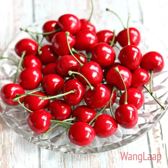 50Pcs Artificial Red Cherries - Red {3}