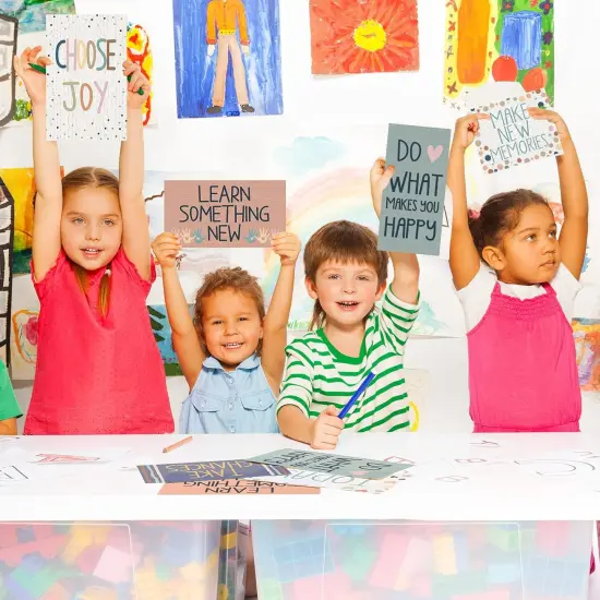 22 Pieces Bulletin Board Cards with Glue Point Dots - Sweet Style {4}