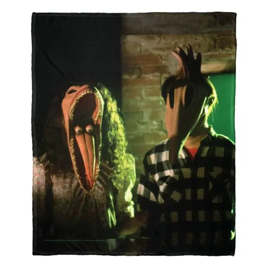 Warner Brothers Beetlejuice Silk Touch Throw Blanket Deformed {1}