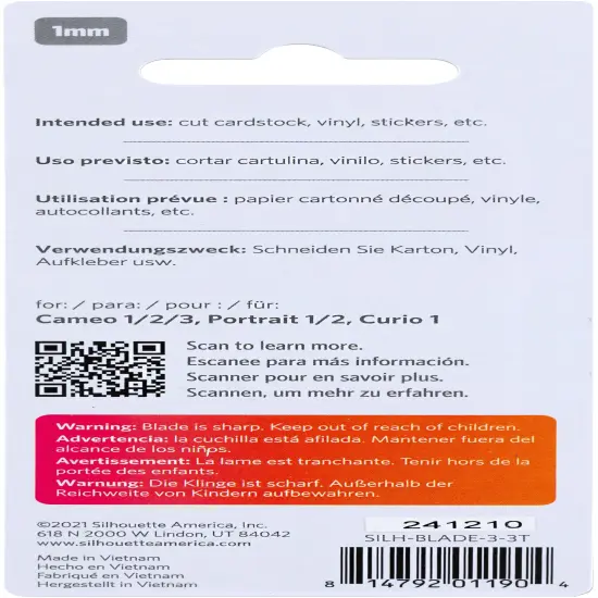 Silhouette Replacement Blade-Black {3}