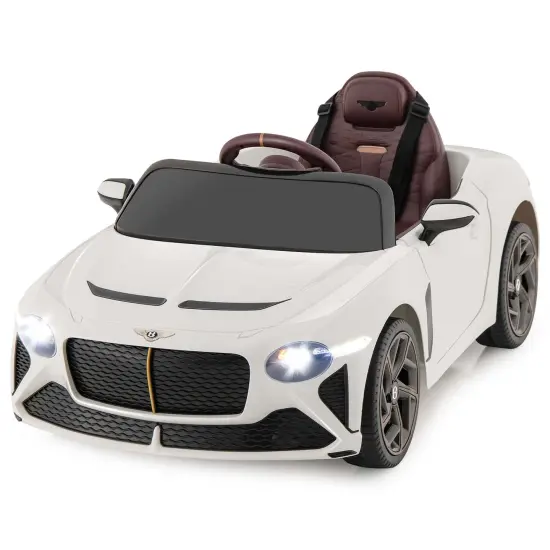 Costway 12V Licensed Bentley Bacalar Kids Electric Ride-on Car with Remote Control Green/Red/White/Black {9}
