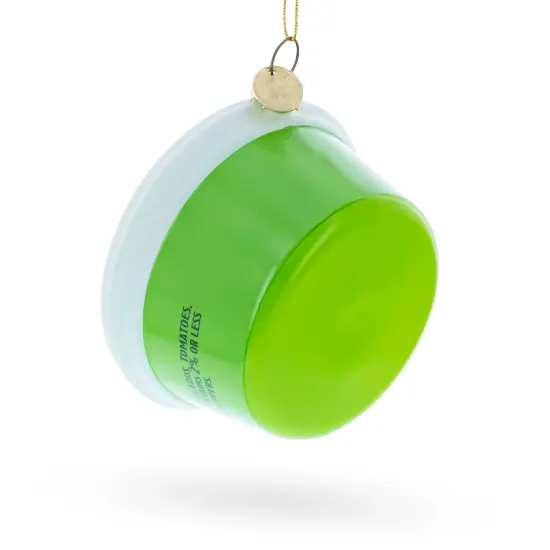 Traditional Guacamole Glass Christmas Ornament {4}