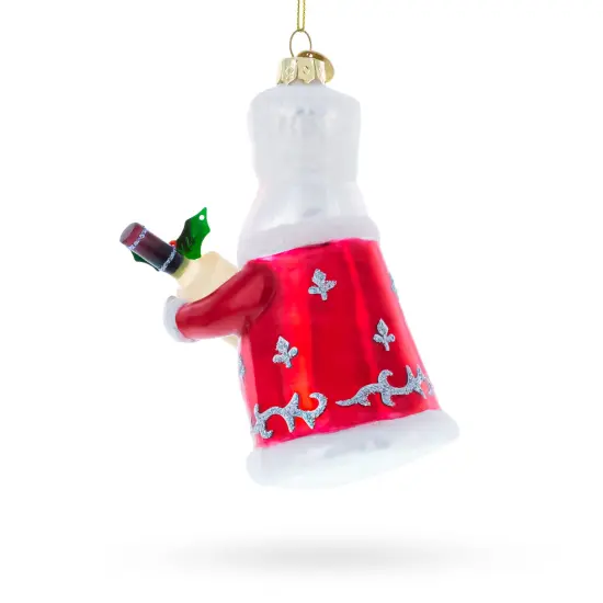 Santa with Vodka Glass Christmas Ornament {5}