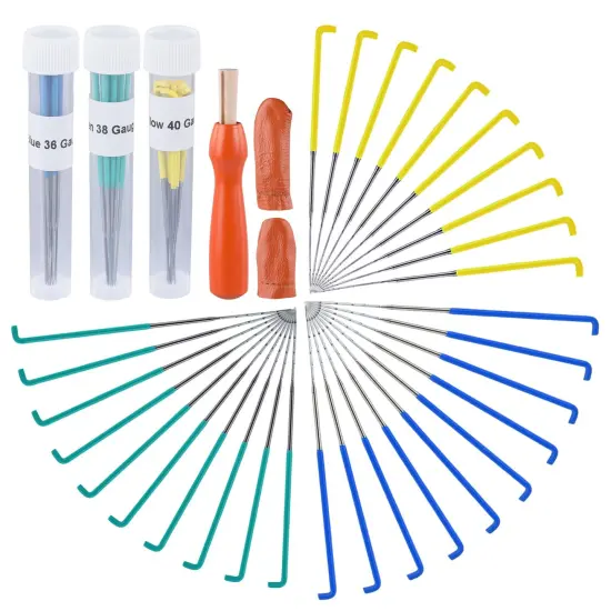 Mayboos 30 Pcs Needle Felting Needles, 3 Colors Wool Felting Supplies Felting Needles Color Coded Wool Felting Needles Tool Kit with Needle Box for Wool Felting 36 Gauge, 38 Gauge, 40gauge {1}