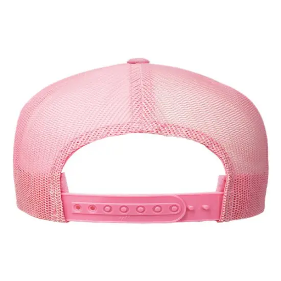 YP Classics&reg; Five-Panel Classic Trucker Cap Pink/ White/ Pink {2}