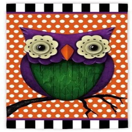 Whimsy Owl House Flag Decorative Polka Dot Banner 2 Sided {1}