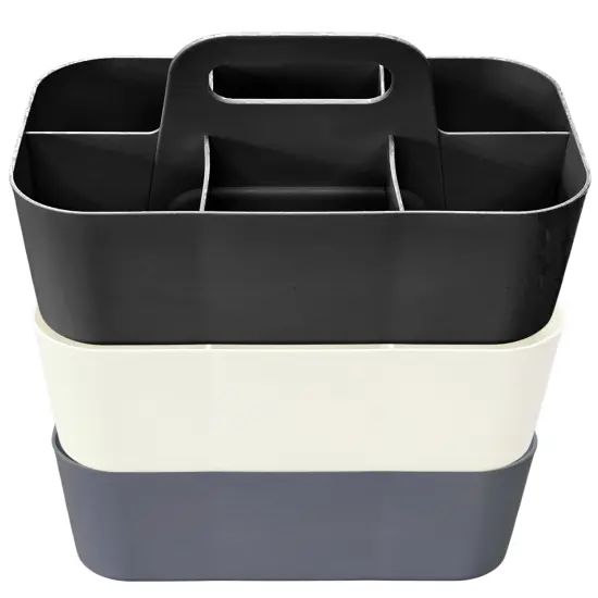 Enjoy Organizer | 3 Small Stackable and Portable Simple 6-Compartment Art Caddy Storage- Made In USA {1}