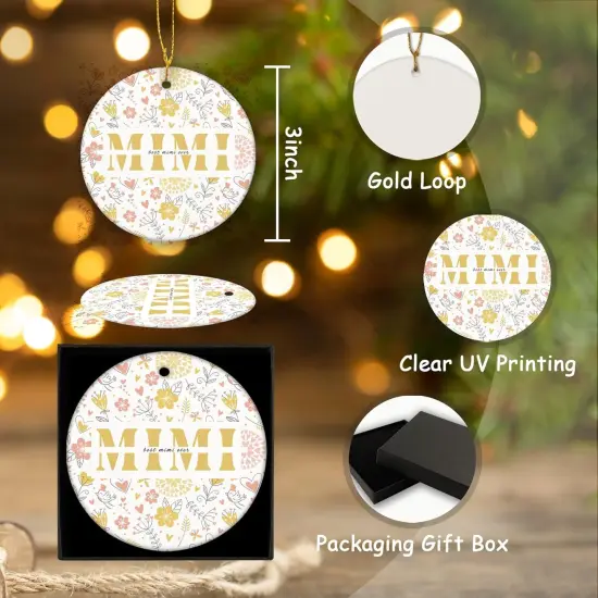 Spring Preppy Grandmother Ornament {3}