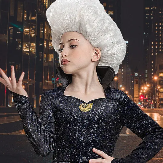 Kids Ursula Sea Witch Costume Little Mermaid Classic Dress with Tentacle Detail {2}