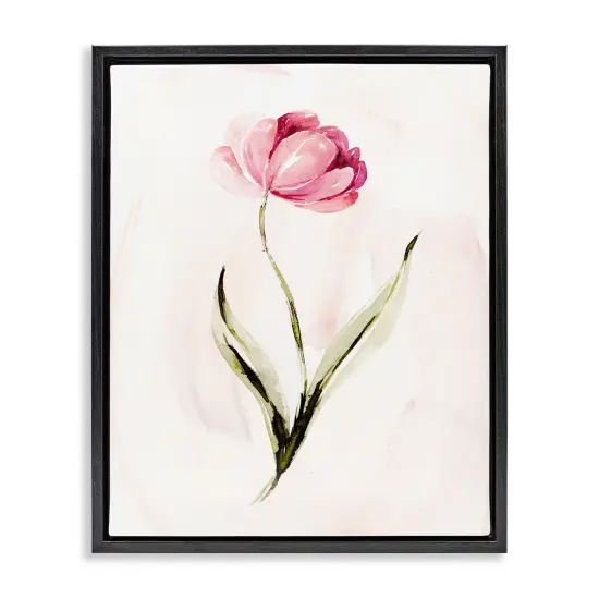 Stupell Industries Modern Pink Blossom Sprig Floating Frame Design by Kristen Brockmon {1}